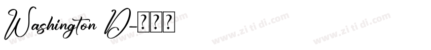 Washington D字体转换